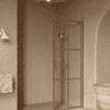 Hinged shower door Hietakari Bläk 738 Paris, Sand frame, clear glass Hinged shower door Hietakari Bläk 738 Paris – 5