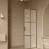 Hinged shower door Hietakari Bläk 738 Paris, Sand frame, satin frosted glass Hinged shower door Hietakari Bläk 738 Paris, Sand frame, satin frosted glass