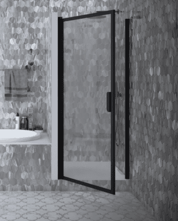Hinged shower door with wall magnet Hietakari Bläk 788 New York