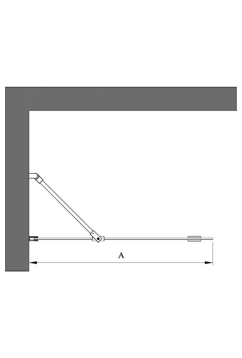 Fixed shower screen Hietakari Forma 301 – 2