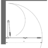 Folding shower screen Hietakari Forma 303 – view 2 Folding shower screen Hietakari Forma 303 – 2