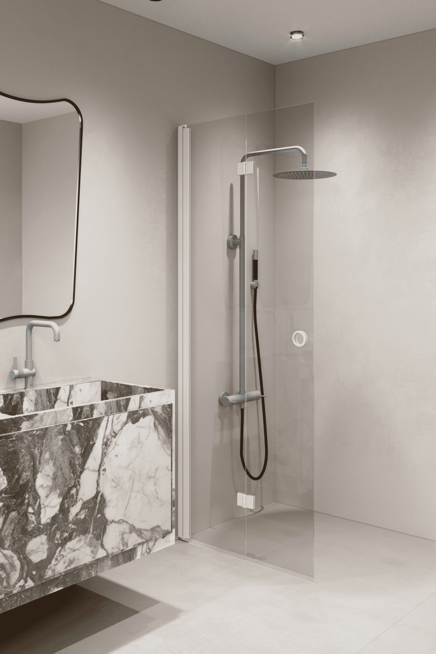 Folding shower screen Hietakari Forma 303