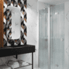 Folding shower screen with fixed part Hietakari Forma 305 – view 6 Folding shower screen with fixed part Hietakari Forma 305 – 6