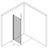 Shower screen with telescopic supports Hietakari Infinia 111 – dimension drawing Shower screen with telescopic supports Hietakari Infinia 111 – dimension drawing