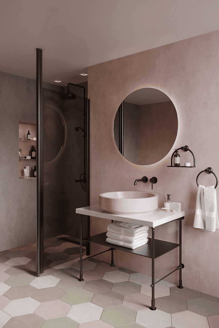 Shower screen with fixed front post Hietakari Infinia 112, black frame, grey tinted glass Shower screen with fixed front post Hietakari Infinia 112, black frame, grey tinted glass