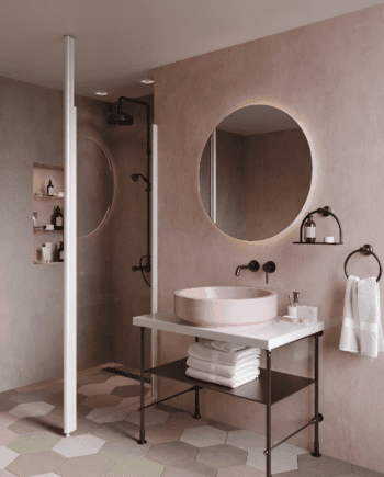 Shower screen with fixed front post Hietakari Infinia 112