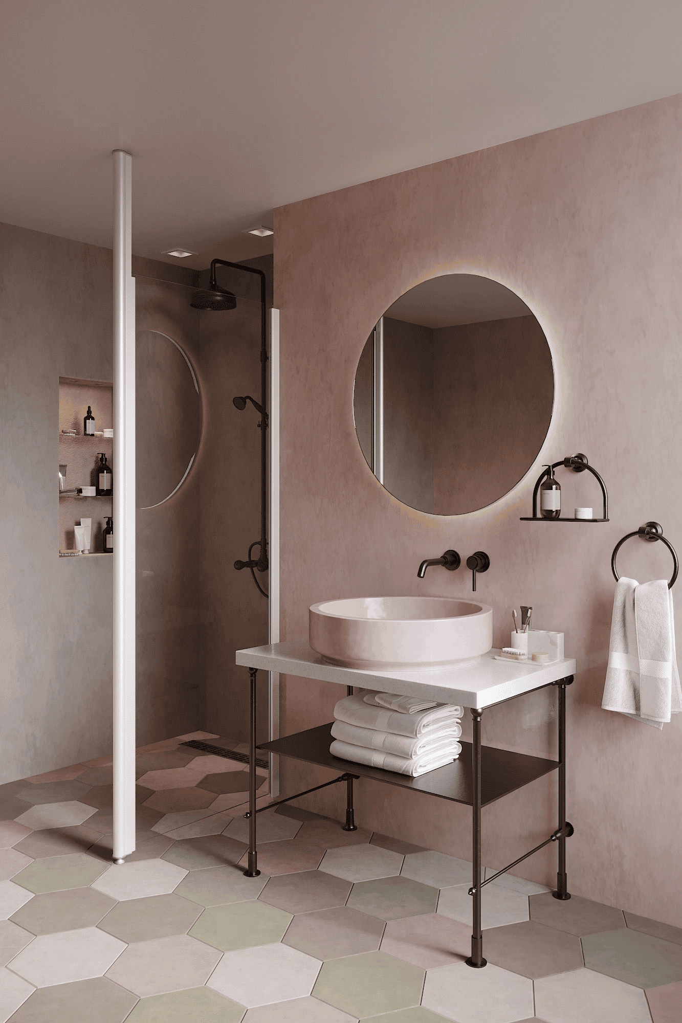 Shower screen with fixed front post Hietakari Infinia 112