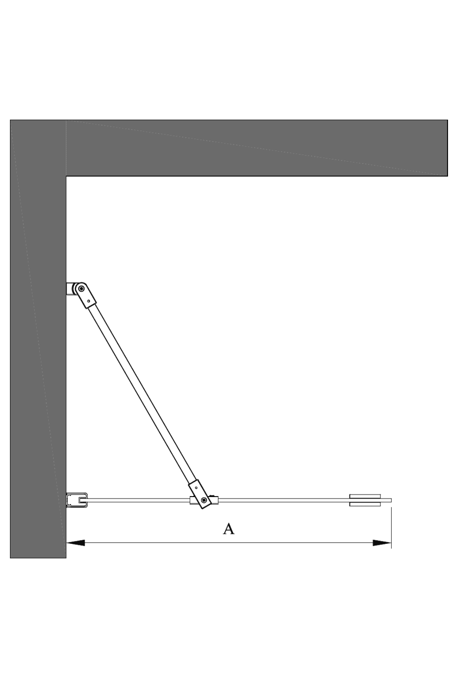 Fixed shower screen Hietakari Infinia 211 – 2