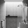 Fixed shower screen Hietakari Infinia 211, white frame, satin frosted glass Fixed shower screen Hietakari Infinia 211, white frame, satin frosted glass