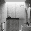 Hinged shower door Hietakari Infinia 212, aluminium frame, satin frosted glass Hinged shower door Hietakari Infinia 212, aluminium frame, satin frosted glass