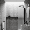 Hinged shower door Hietakari Infinia 212, black frame, satin frosted glass Hinged shower door Hietakari Infinia 212, black frame, satin frosted glass
