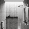 Hinged shower door Hietakari Infinia 212, white frame, Chinchilla patterned glass Hinged shower door Hietakari Infinia 212, white frame, Chinchilla patterned glass