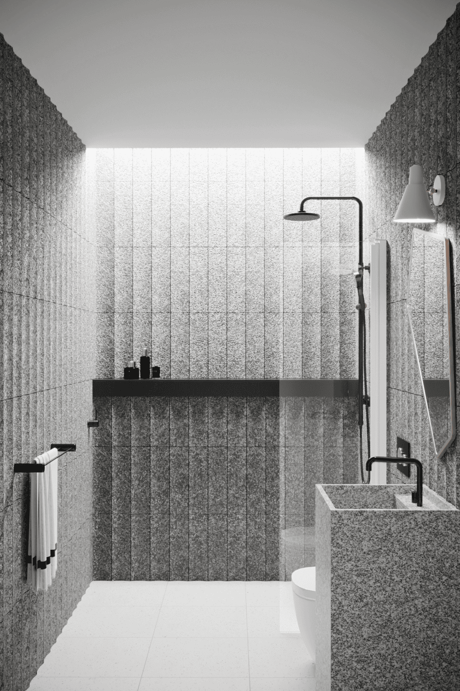 Hinged shower door Hietakari Infinia 212, white frame, clear glass Hinged shower door Hietakari Infinia 212