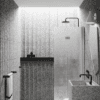 Folding shower screen Hietakari Infinia 213, aluminium frame, Chinchilla patterned glass Folding shower screen Hietakari Infinia 213, aluminium frame, Chinchilla patterned glass