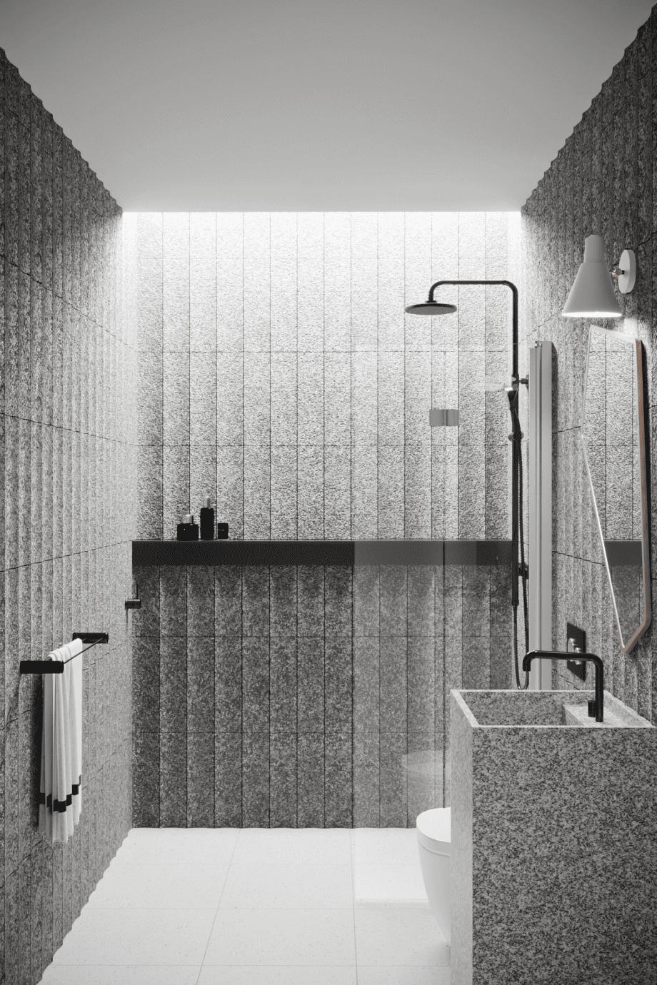 Folding shower screen Hietakari Infinia 213, aluminium frame, clear glass Folding shower screen Hietakari Infinia 213 – 4