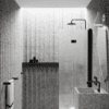 Folding shower screen Hietakari Infinia 213, black frame, Chinchilla patterned glass Folding shower screen Hietakari Infinia 213, black frame, Chinchilla patterned glass