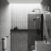 Folding shower screen Hietakari Infinia 213, black frame, grey tinted glass Folding shower screen Hietakari Infinia 213, black frame, grey tinted glass