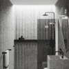Folding shower screen Hietakari Infinia 213, white frame, grey tinted glass Folding shower screen Hietakari Infinia 213, white frame, grey tinted glass