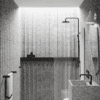 Folding shower screen Hietakari Infinia 213, white frame, clear glass Folding shower screen Hietakari Infinia 213
