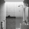 Folding shower screen Hietakari Infinia 213, white frame, satin frosted glass Folding shower screen Hietakari Infinia 213, white frame, satin frosted glass