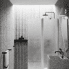Hinged shower screen with fixed part Hietakari Infinia 214, aluminium frame, Chinchilla patterned glass Hinged shower screen with fixed part Hietakari Infinia 214, aluminium frame, Chinchilla patterned glass