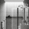 Hinged shower screen with fixed part Hietakari Infinia 214, black frame, clear glass Hinged shower screen with fixed part Hietakari Infinia 214 – 5