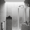 Hinged shower screen with fixed part Hietakari Infinia 214, white frame, Chinchilla patterned glass Hinged shower screen with fixed part Hietakari Infinia 214, white frame, Chinchilla patterned glass