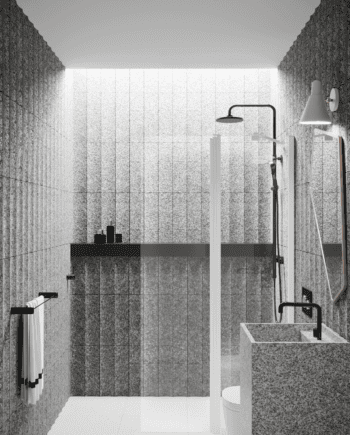 Hinged shower screen with fixed part Hietakari Infinia 214