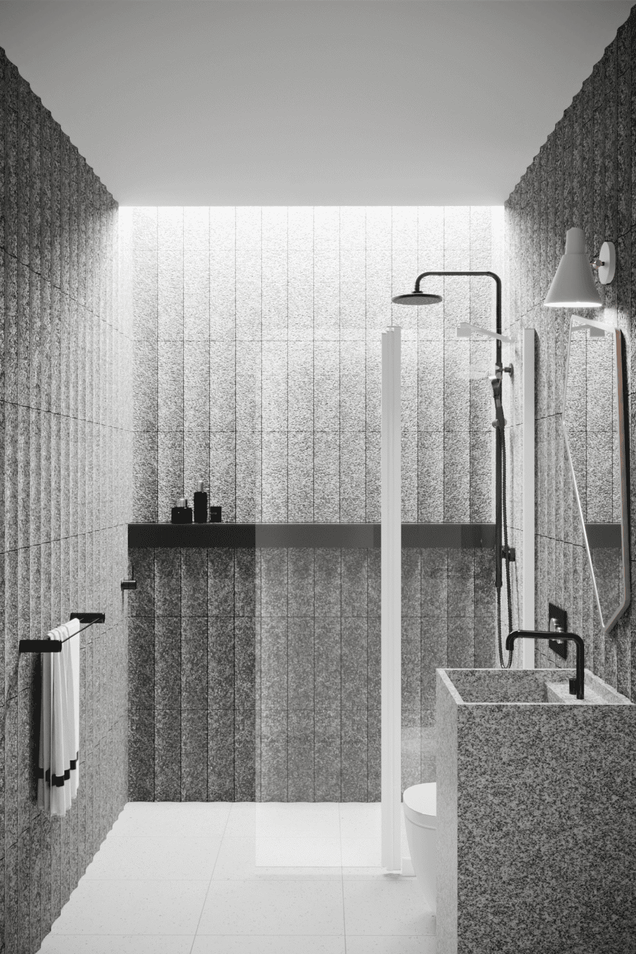 Hinged shower screen with fixed part Hietakari Infinia 214, white frame, clear glass Hinged shower screen with fixed part Hietakari Infinia 214