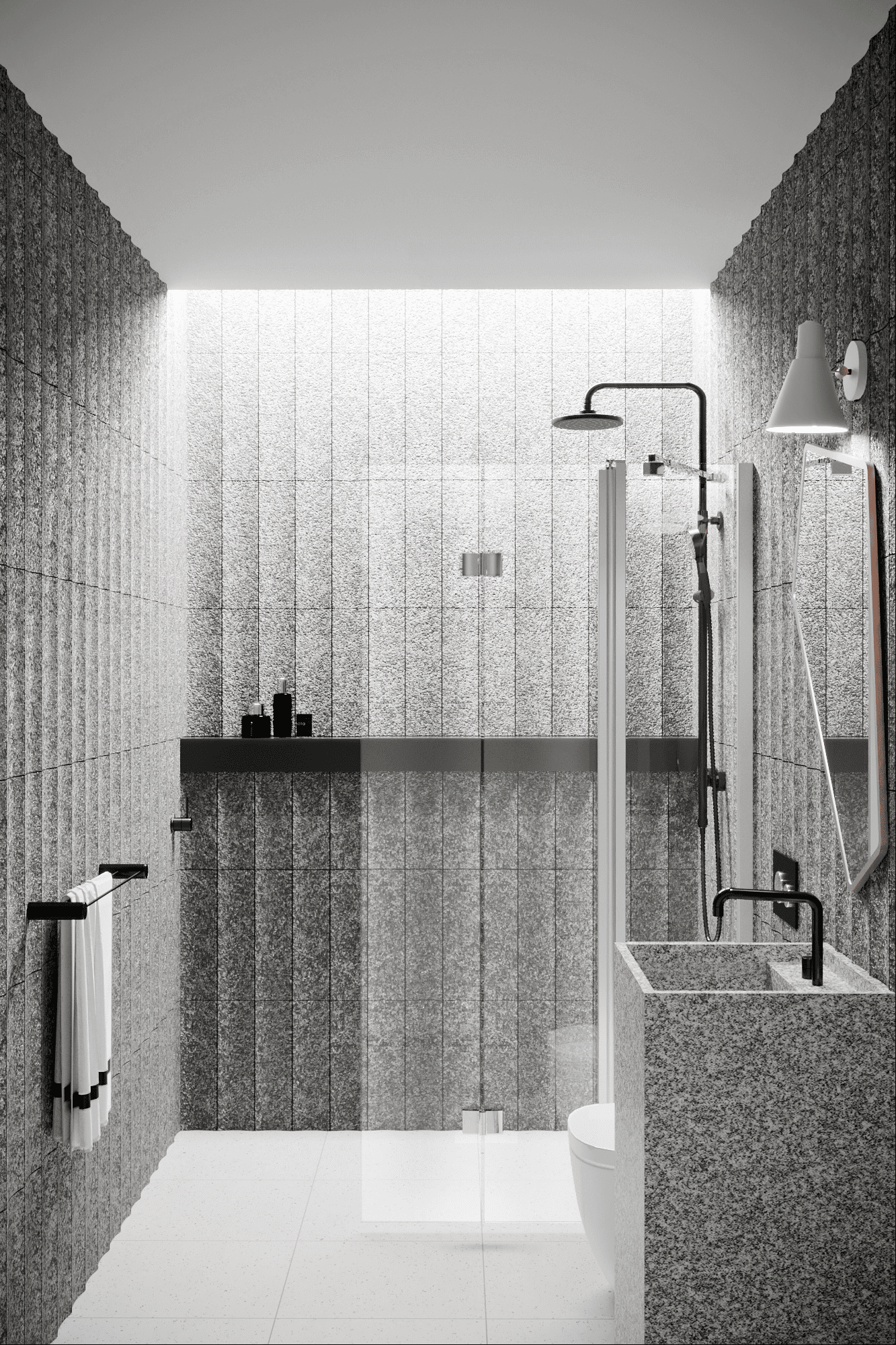 Folding shower screen with fixed part Hietakari Infinia 215, aluminium frame, clear glass Folding shower screen with fixed part Hietakari Infinia 215, aluminium frame, clear glass