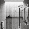 Folding shower screen with fixed part Hietakari Infinia 215, black frame, clear glass Folding shower screen with fixed part Hietakari Infinia 215 – 5