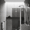 Folding shower screen with fixed part Hietakari Infinia 215, white frame, grey tinted glass Folding shower screen with fixed part Hietakari Infinia 215, white frame, grey tinted glass