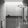 Curved fixed shower screen Hietakari Infinia 221, black frame, clear glass Curved fixed shower screen Hietakari Infinia 221 – 5