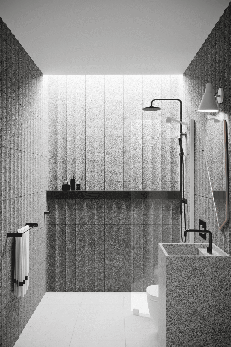 Curved fixed shower screen Hietakari Infinia 221, white frame, clear glass Curved fixed shower screen Hietakari Infinia 221
