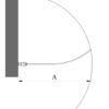 Curved hinged shower door Hietakari Infinia 222 – dimension drawing Curved hinged shower door Hietakari Infinia 222 – 2
