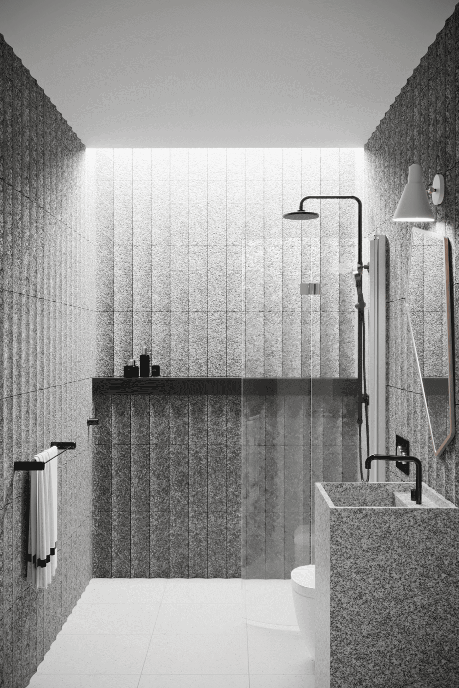 Curved folding shower screen Hietakari Infinia 223, aluminium frame, clear glass Curved folding shower screen Hietakari Infinia 223 – 4