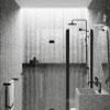 Curved folding shower screen with fixed part Hietakari Infinia 225, black frame, clear glass Curved folding shower screen with fixed part Hietakari Infinia 225 – 5