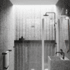 Curved folding shower screen with fixed part Hietakari Infinia 225, white frame, clear glass Curved folding shower screen with fixed part Hietakari Infinia 225, white frame, clear glass