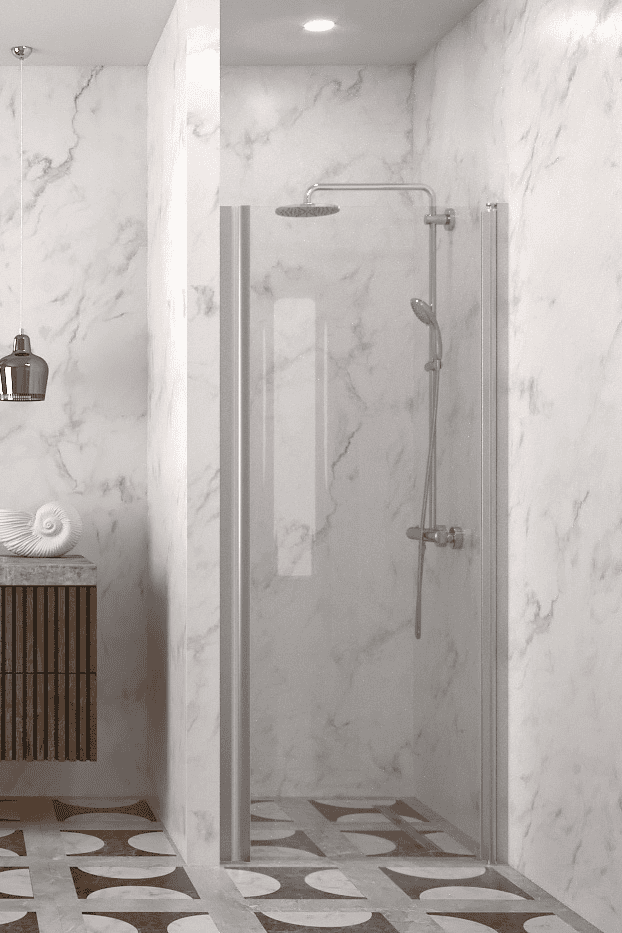 Hinged shower door with wall magnet Hietakari Infinia 233 – 4