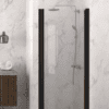 Hinged shower door with wall magnet Hietakari Infinia 233, black frame, clear glass Hinged shower door with wall magnet Hietakari Infinia 233 – 5
