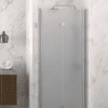 Folding shower door with wall magnet Hietakari Infinia 234, aluminium frame, satin frosted glass Folding shower door with wall magnet Hietakari Infinia 234, aluminium frame, satin frosted glass