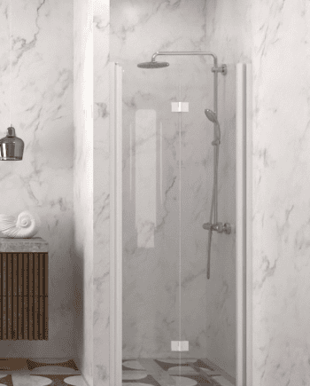 Folding shower door with wall magnet Hietakari Infinia 234