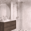 Fixed shower screen Hietakari Vetro 511, chrome fittings, super bright glass