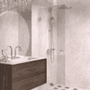 Folding shower screen Hietakari Vetro 513, chrome fittings, clear glass