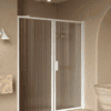 Alcove shower screen Hietakari Bläk 740 New York, Mocha frame, reeded glass Alcove shower screen Hietakari Bläk 740 New York, Mocha frame, reeded glass