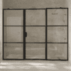 Alcove shower screen Hietakari Bläk 746 Tokyo, Mocha frame, grey tinted glass Alcove shower screen Hietakari Bläk 746 Tokyo, Mocha frame, grey tinted glass