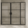 Alcove shower screen Hietakari Bläk 748 Tokyo, hinged door + hinged door with fixed part – 7