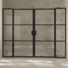 Alcove shower screen Hietakari Bläk 749 Tokyo, black frame, clear glass Alcove shower screen Hietakari Bläk 749 Tokyo, black frame, clear glass