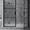 Alcove shower screen Hietakari Bläk 837 Tokyo, Mocha frame, clear glass Alcove shower screen Hietakari Bläk 837 Tokyo, folding door + folding door – 6