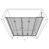 Alcove shower screen Hietakari Bläk 838 New York – 3D drawing Alcove shower screen Hietakari Bläk 838 New York – 3D drawing
